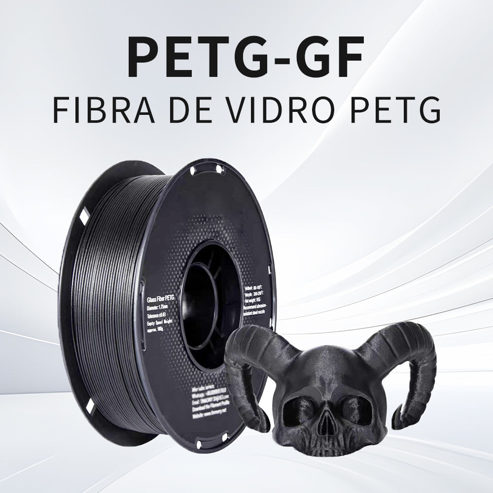 XIAOZHUZI- Petg-GF fibra de vidro filamento de impressão 3D 1L.75mm fibra de vidro pla reforçada com boa resistência ao calor