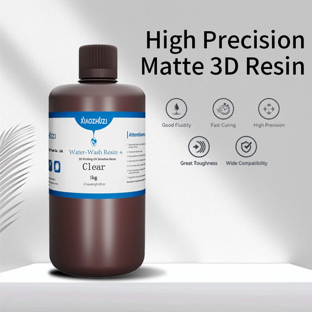 XiaoZhuzi - Resina lavável fotopolimerizante 405nm Conjure Impressão 3D Resina fotopolímero Anycubic/Elegoo LCD DLP Impressora 3D
