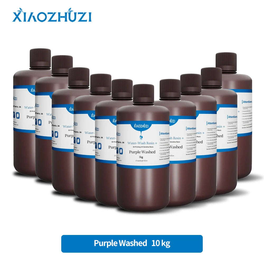 A resina de impressão 3D XiaoZhuZi é consumíveis de impressão 3D laváveis e laváveis, adequados para impressora 3D Anycubic/Elegoo LCD DLP