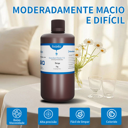 XIAOZHUZI-405nm resina uv padrão v2 para impressora fóton 3d fóton mono material de impressão lcd atualização de resina sensível uv