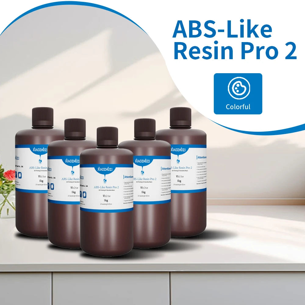 XiaoZhuzi -ABS Resina Fotopolimerizante 405nm 5KG Conjure Impressão 3D Resina Fotopolímero 5KG Anycubic/Elegoo LCD DLP Impressora 3Dble with Anycubic Elegoo
