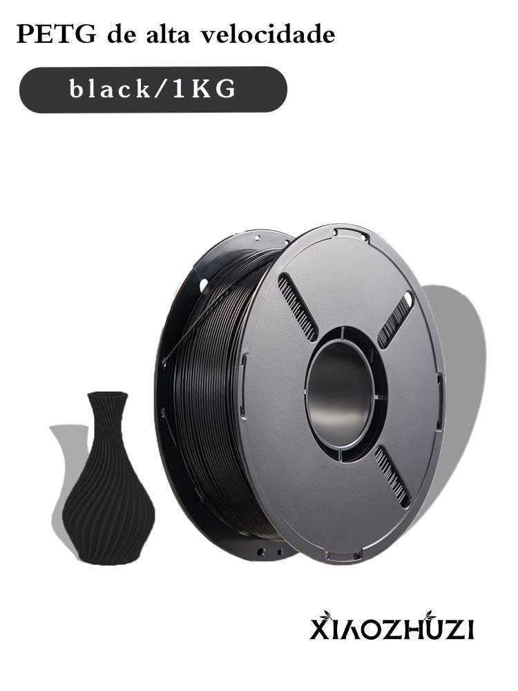 XiaoZhuZi-Consumíveis para impressão 3D - Consumíveis PETG adequados para impressoras 3D Bamboo Lab, Creality e Anycubic Consumíveis de 1,75 mm Materiais de impressão 3D de alta tenacidade de 1,1 kg Impressão rápida