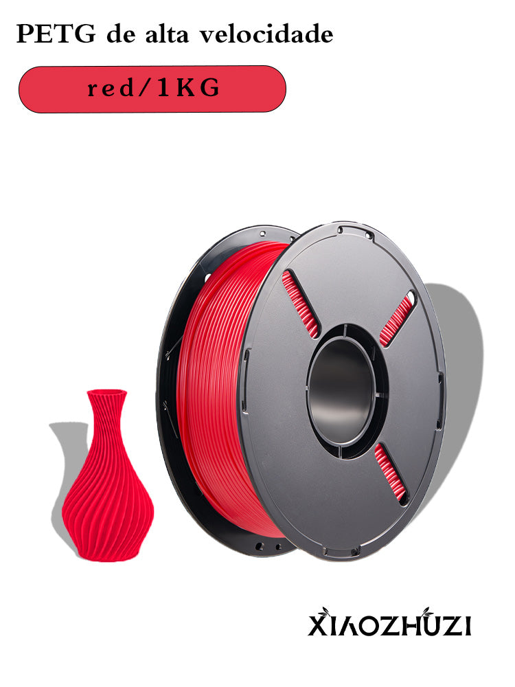 XiaoZhuZi-Consumíveis para impressão 3D - Consumíveis PETG adequados para impressoras 3D Bamboo Lab, Creality e Anycubic Consumíveis de 1,75 mm Materiais de impressão 3D de alta tenacidade de 1,1 kg Impressão rápida