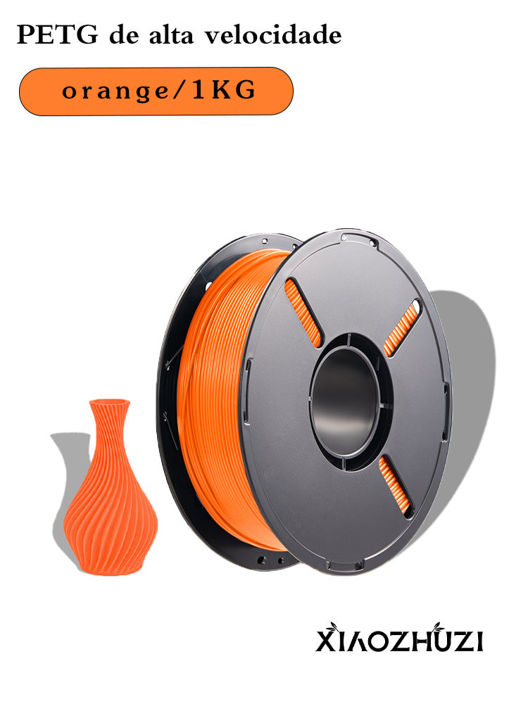 XiaoZhuZi-Consumíveis para impressão 3D - Consumíveis PETG adequados para impressoras 3D Bamboo Lab, Creality e Anycubic Consumíveis de 1,75 mm Materiais de impressão 3D de alta tenacidade de 1,1 kg Impressão rápida