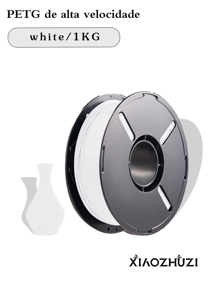 XiaoZhuZi-Consumíveis para impressão 3D - Consumíveis PETG adequados para impressoras 3D Bamboo Lab, Creality e Anycubic Consumíveis de 1,75 mm Materiais de impressão 3D de alta tenacidade de 1,1 kg Impressão rápida