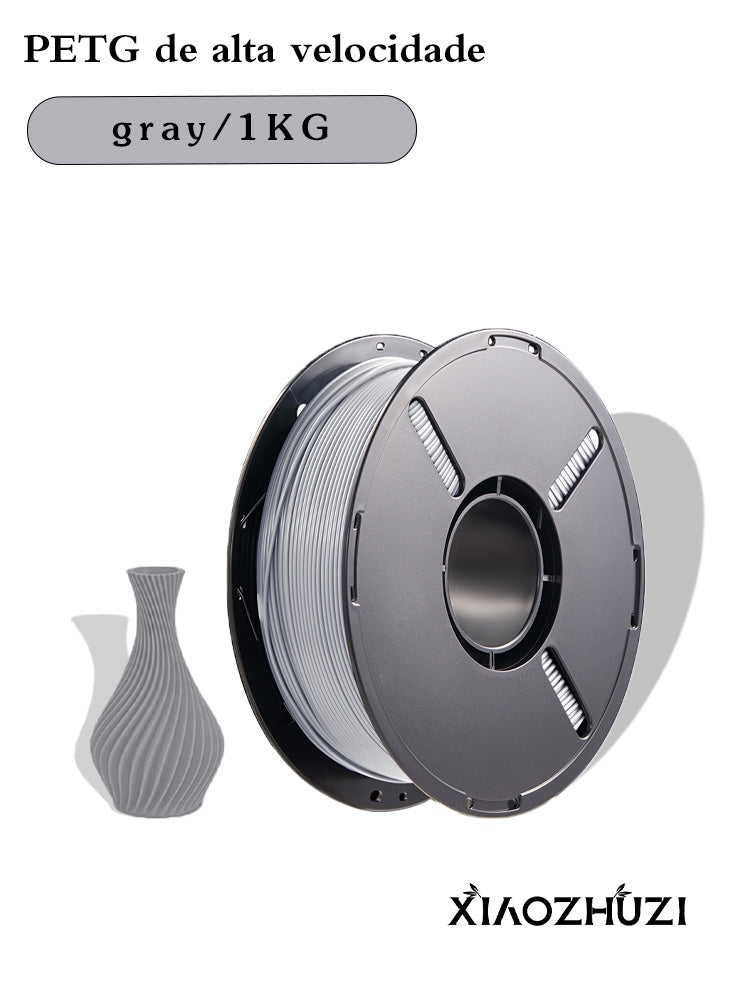 XiaoZhuZi-Consumíveis para impressão 3D - Consumíveis PETG adequados para impressoras 3D Bamboo Lab, Creality e Anycubic Consumíveis de 1,75 mm Materiais de impressão 3D de alta tenacidade de 1,1 kg Impressão rápida