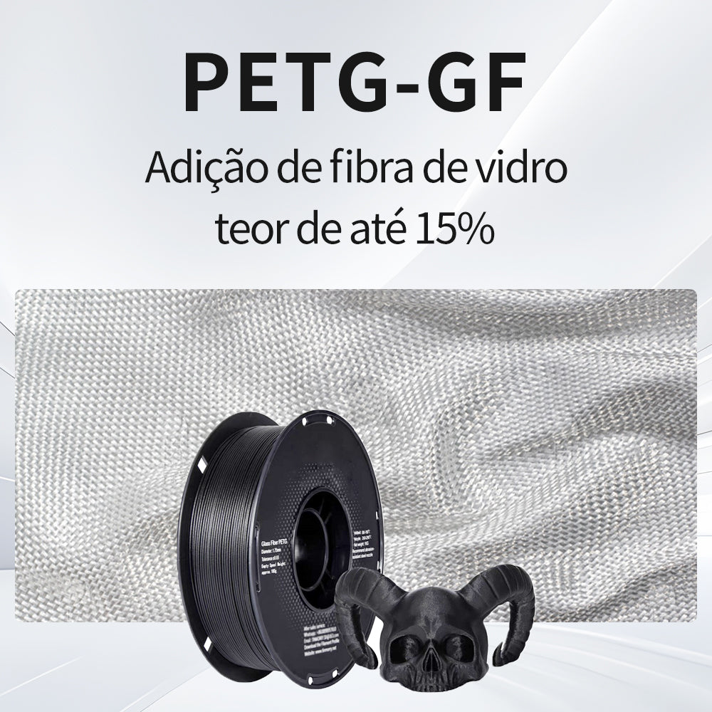 XIAOZHUZI- Petg-GF fibra de vidro filamento de impressão 3D 1L.75mm fibra de vidro pla reforçada com boa resistência ao calor