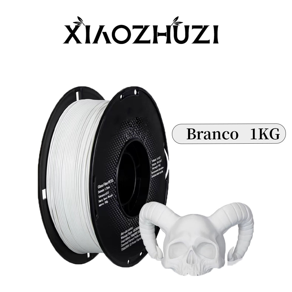 XIAOZHUZI- Petg-GF fibra de vidro filamento de impressão 3D 1L.75mm fibra de vidro pla reforçada com boa resistência ao calor