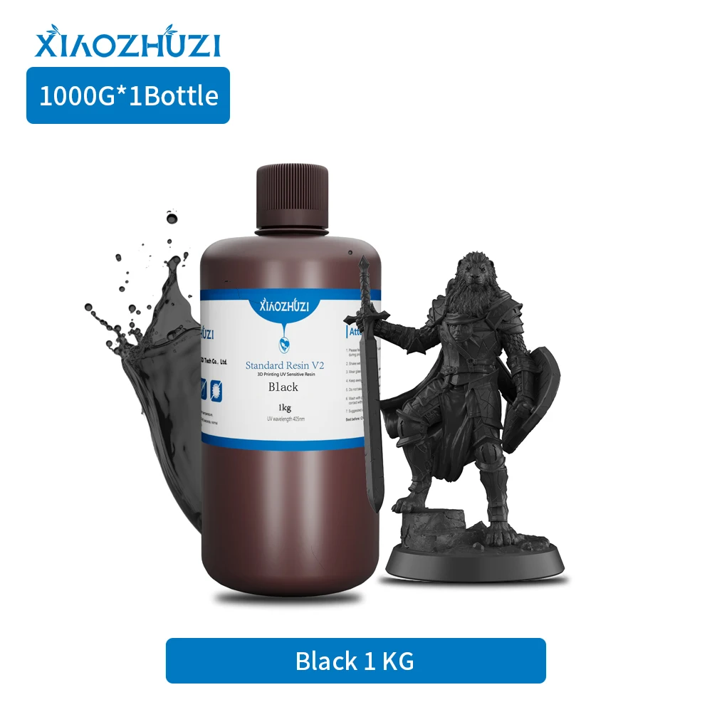 XIAOZHUZI-405nm resina uv padrão v2 para impressora fóton 3d fóton mono material de impressão lcd atualização de resina sensível uv