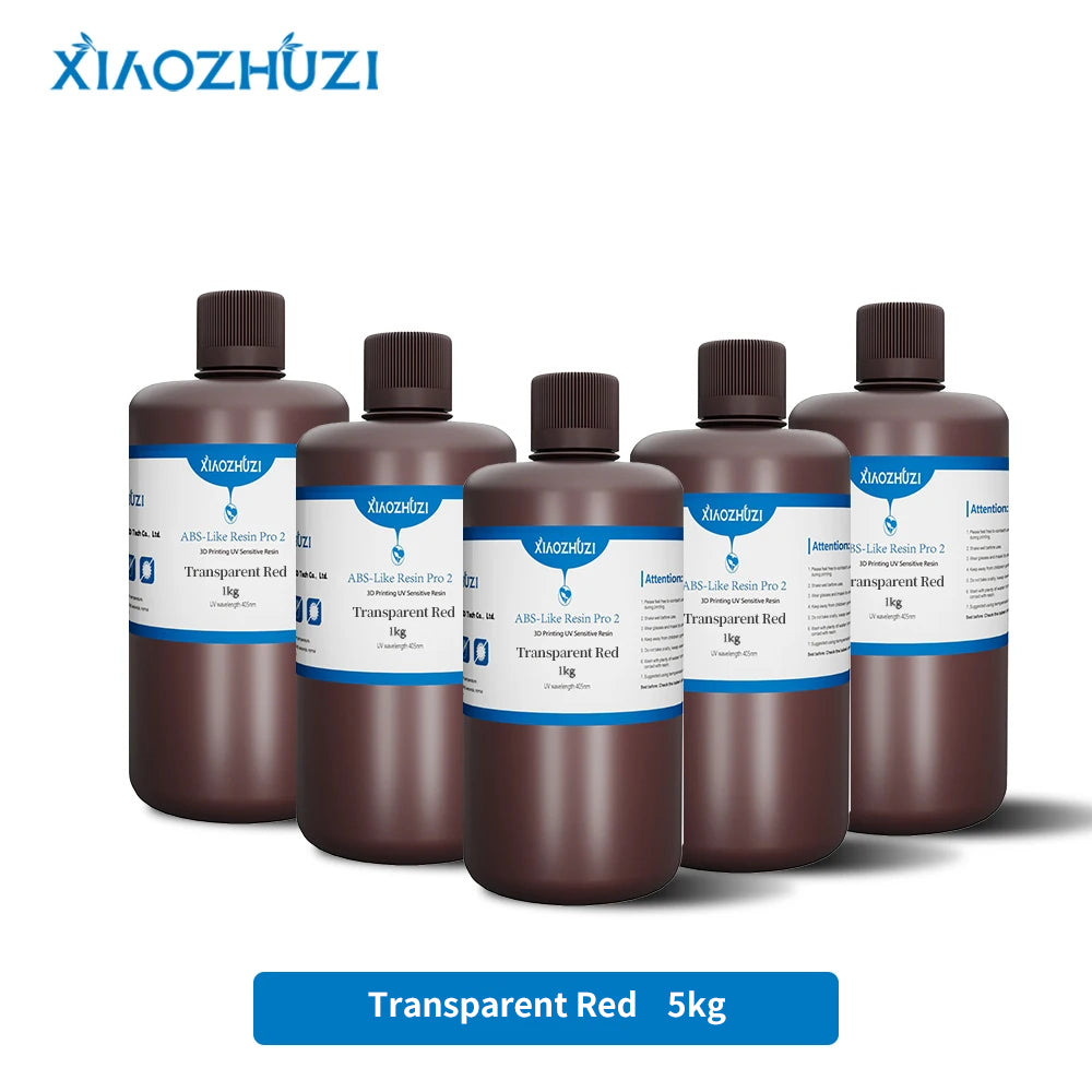 XiaoZhuzi -ABS Resina Fotopolimerizante 405nm 5KG Conjure Impressão 3D Resina Fotopolímero 5KG Anycubic/Elegoo LCD DLP Impressora 3Dble with Anycubic Elegoo